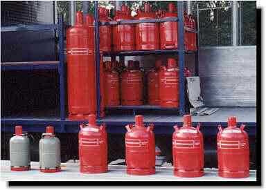 Flüssiggasflaschen für Freizeit oder Haushalt